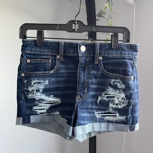 american eagle denim shorts
